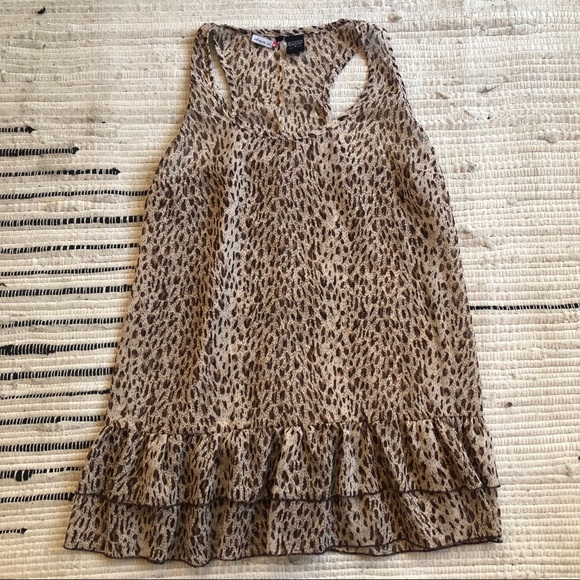 Fire Los Angeles Tops - SALE Semi sheer leopard print tank